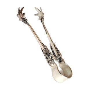 Vintage Wallace .925 Sterling Silver Grand Baroque Sugar Tongs
